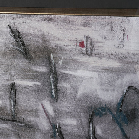 Free Style by Chad Warren a Hand Embellished Framed Print under Glass from Mercana - Luna Furniture
