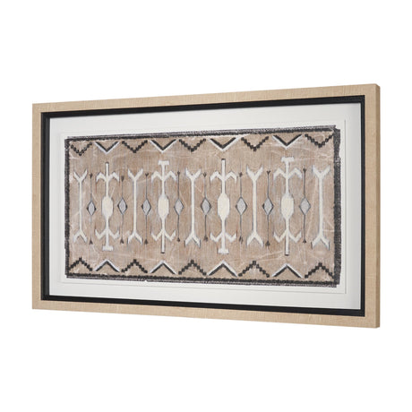 Vintage Rug by Chad Warren a Hand Embellished Framed Print under Glass from Mercana - Luna Furniture
