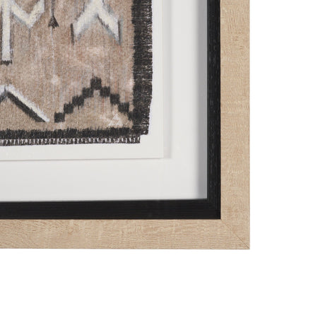 Vintage Rug by Chad Warren a Hand Embellished Framed Print under Glass from Mercana - Luna Furniture
