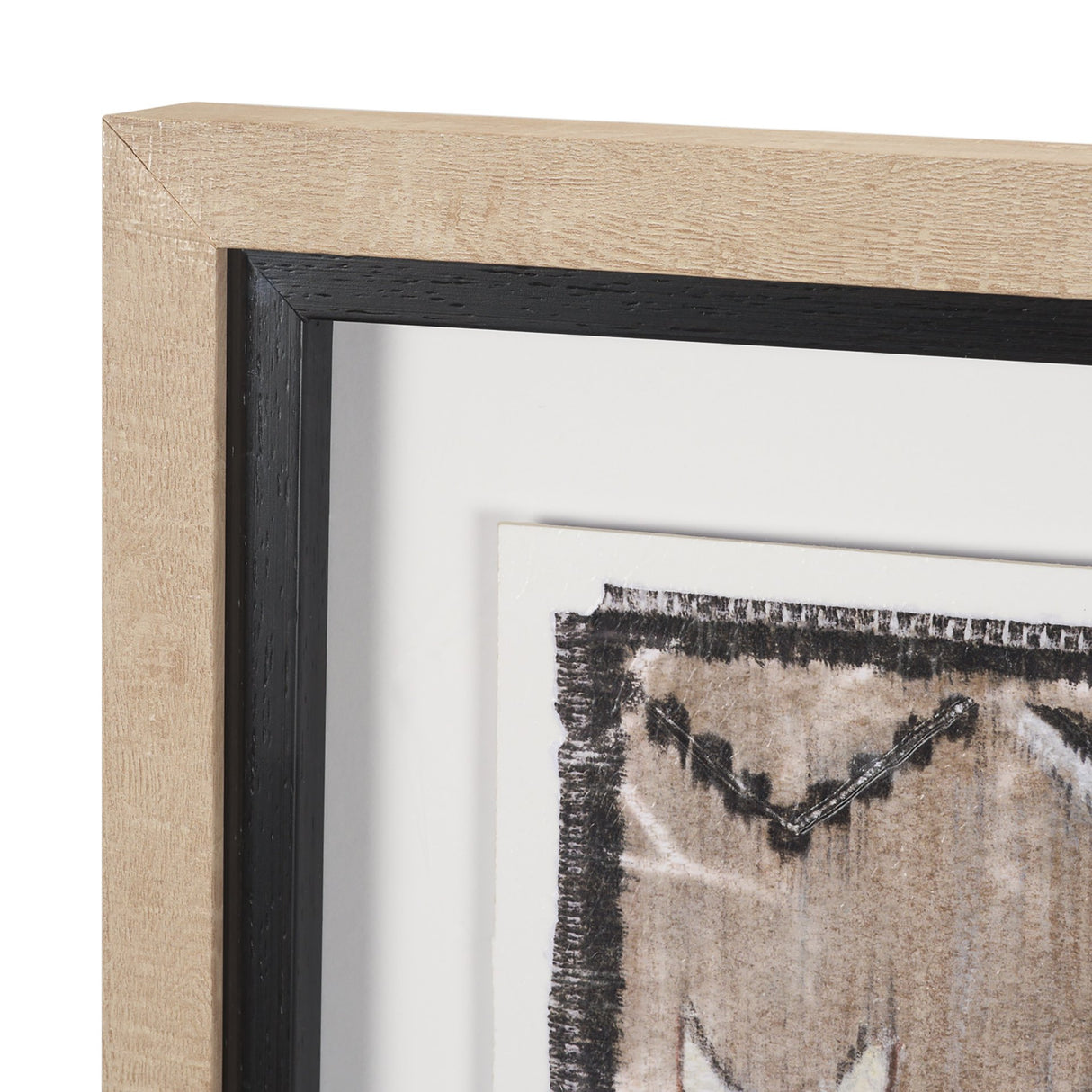 Vintage Rug by Chad Warren a Hand Embellished Framed Print under Glass from Mercana - Luna Furniture