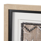 Vintage Rug by Chad Warren a Hand Embellished Framed Print under Glass from Mercana - Luna Furniture