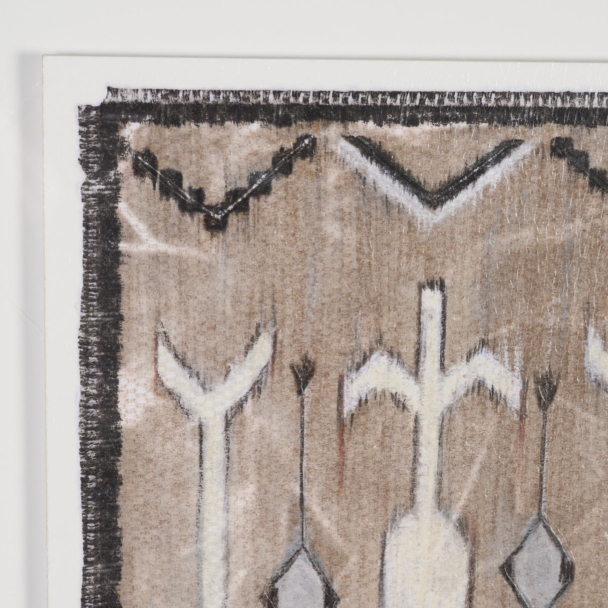 Vintage Rug by Chad Warren a Hand Embellished Framed Print under Glass from Mercana - Luna Furniture