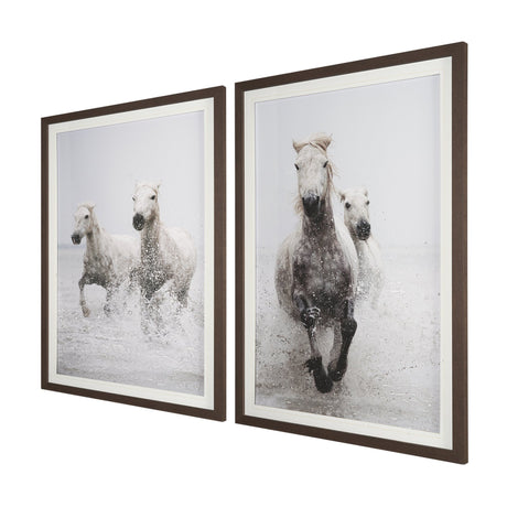 Determination Horse(Set of 2) by Irene Sucocki a Hand Embellished Framed Art Photo Print under Glass from Mercana - Luna Furniture