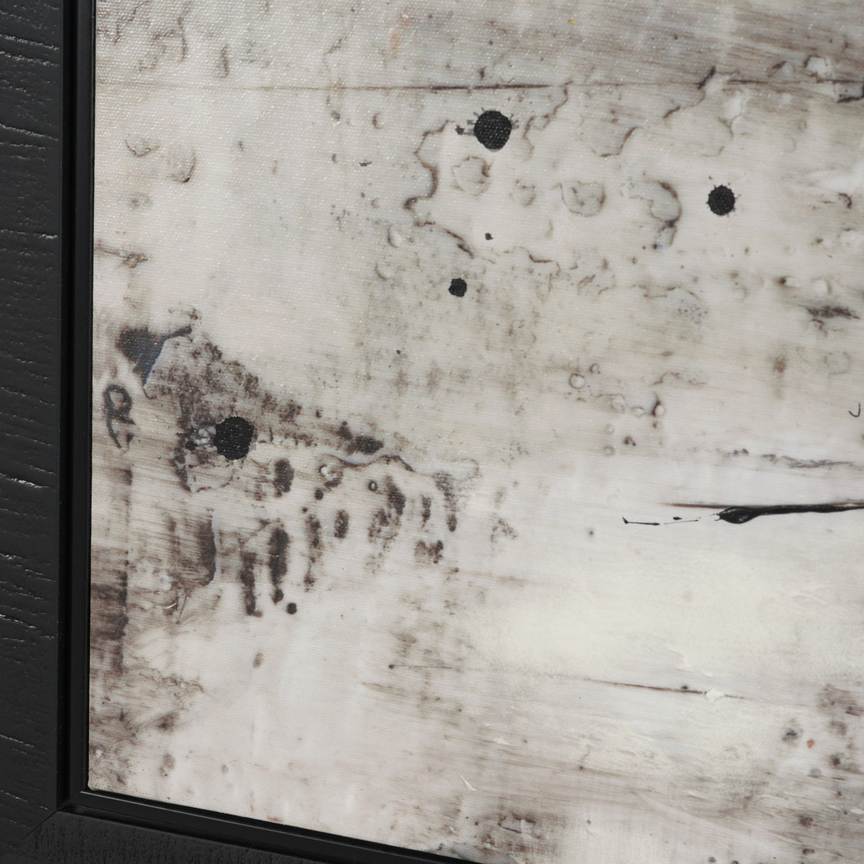 Blk Wht Bronze I by Jennifer Goldberger a Hand Embellished Textured Framed Canvas from Mercana - Luna Furniture