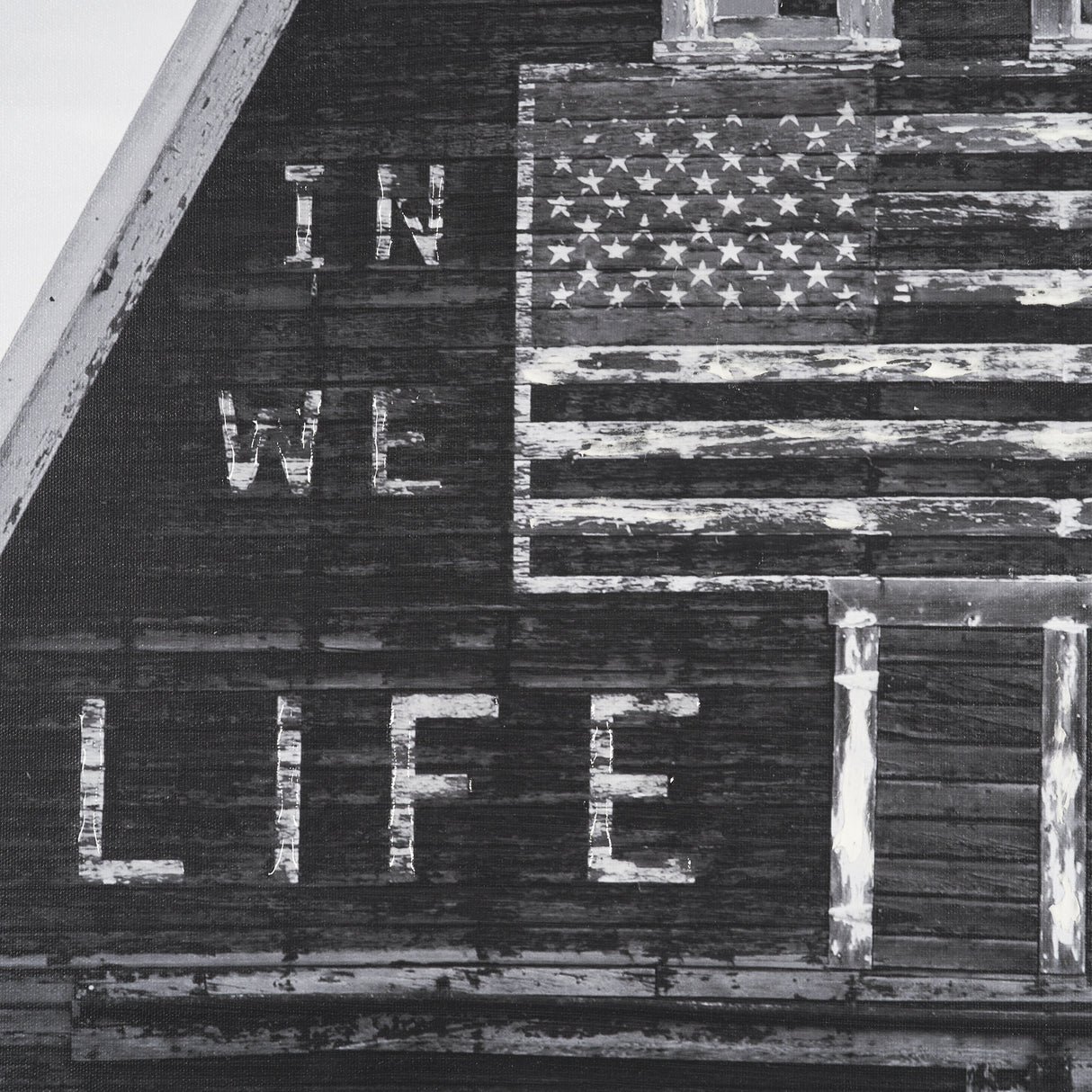In God We Trust Barn by David Reams a Hand Embellished Textured Framed Canvas Photo Print from Mercana - Luna Furniture