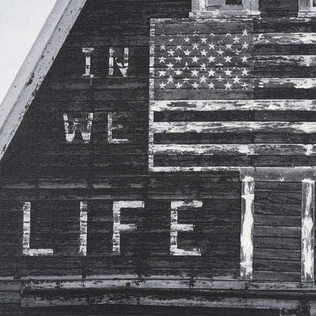 In God We Trust Barn by David Reams a Hand Embellished Textured Framed Canvas Photo Print from Mercana - Luna Furniture