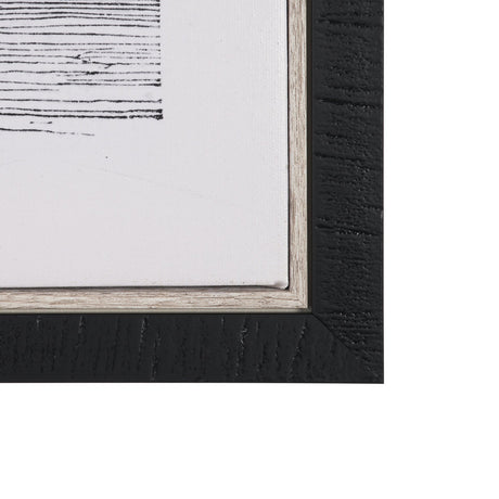 Vintage Palm Tree Drawing I by Les Palmiers Histoire Embellished Textured Framed Canvas from Mercana - Luna Furniture