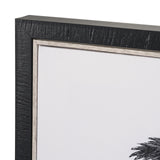 Vintage Palm Tree Drawing V by Les Palmiers Histoire a Hand Embellished Textured Framed Canvas from Mercana - Luna Furniture
