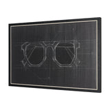 Glasses I by Dayna Matthews a Hand Embellished Textured Framed Canvas from Mercana - Luna Furniture