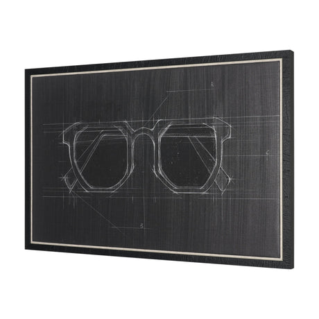 Glasses I by Dayna Matthews a Hand Embellished Textured Framed Canvas from Mercana - Luna Furniture