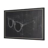 Glasses II by Dayna Matthews a Hand Embellished Textured Framed Canvas from Mercana - Luna Furniture