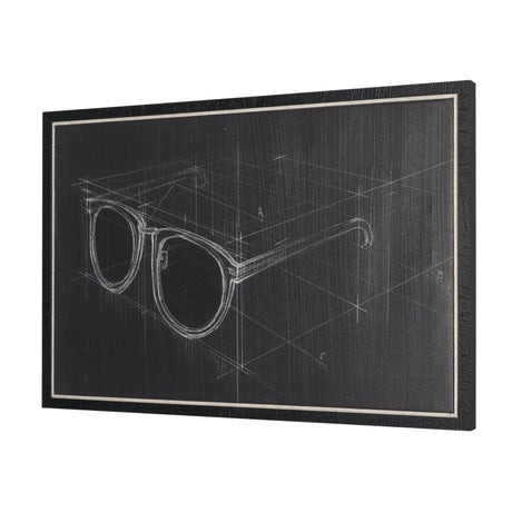 Glasses II by Dayna Matthews a Hand Embellished Textured Framed Canvas from Mercana - Luna Furniture