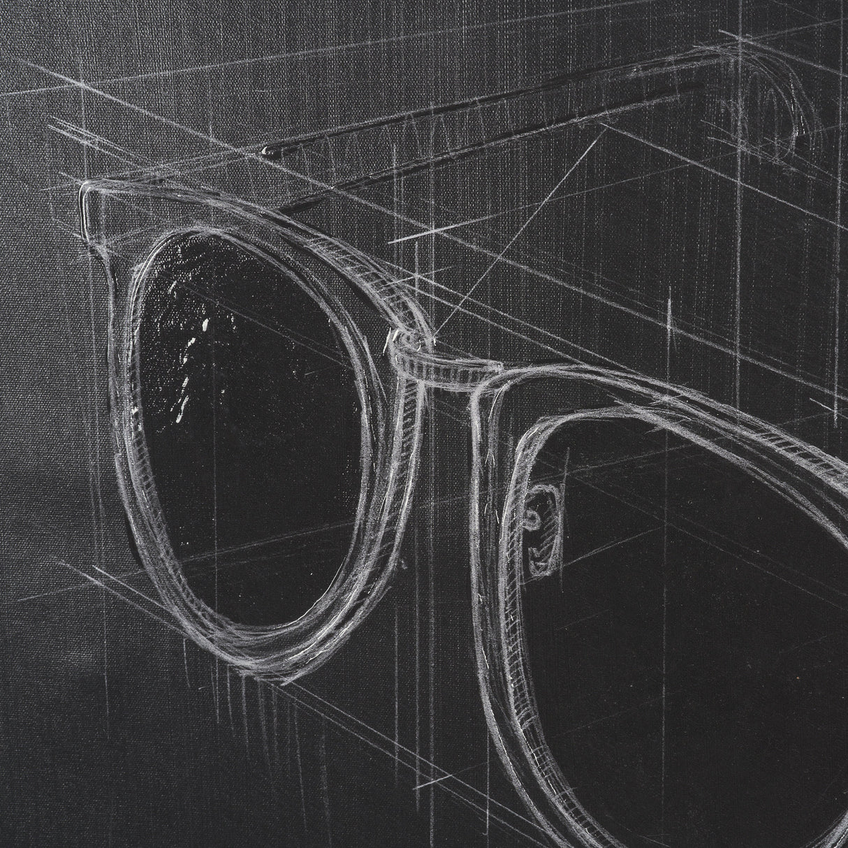 Glasses II by Dayna Matthews a Hand Embellished Textured Framed Canvas from Mercana - Luna Furniture