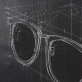Glasses II by Dayna Matthews a Hand Embellished Textured Framed Canvas from Mercana - Luna Furniture