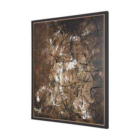 Chaos & Order III by Chad Warren a Hand Embellished Textured Framed Canvas from Mercana - Luna Furniture