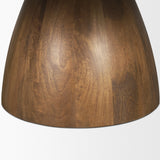 Allyson Round Brown Pedestal w/ Pink Marble Top Coffee Table from Mercana - Luna Furniture