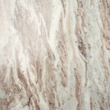 Allyson Round Brown Pedestal w/ Pink Marble Top Coffee Table from Mercana - Luna Furniture