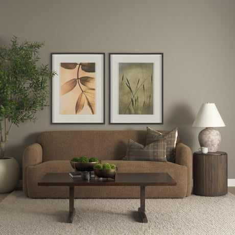 Viktor 55"L Dark Brown Solid Wood Coffee Table from Mercana - Luna Furniture