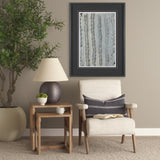 Jayme Gray and White Striped Cotton Decorative Lumbar Pillow Cover from Mercana - Luna Furniture