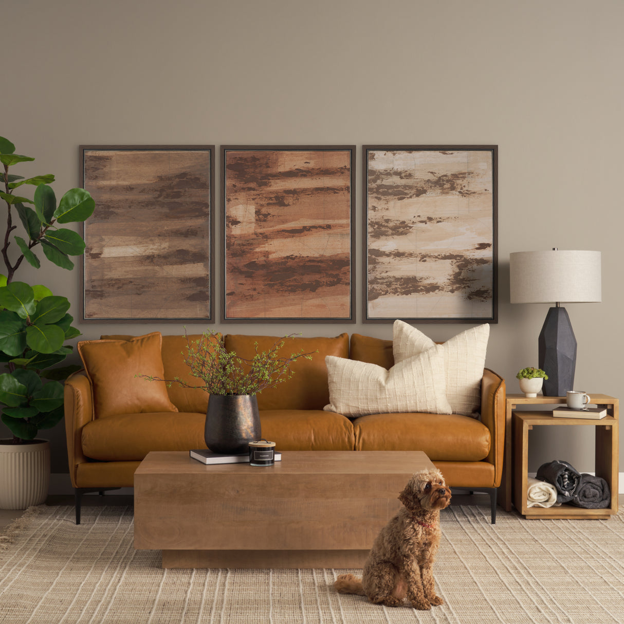 Cocoa by Mercana Studio a Hand Embellished Textured Framed Canvas from Mercana - Luna Furniture