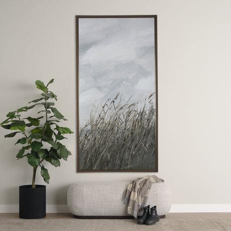 Chilly Breeze I by Mercana Studio a Hand Embellished Textured Framed Canvas from Mercana - Luna Furniture