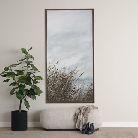 Chilly Breeze I by Mercana Studio a Hand Embellished Textured Framed Canvas from Mercana - Luna Furniture