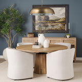 Sanne Antiqued Gold Metal w/ Silver Foil Wide Pendant Light from Mercana - Luna Furniture