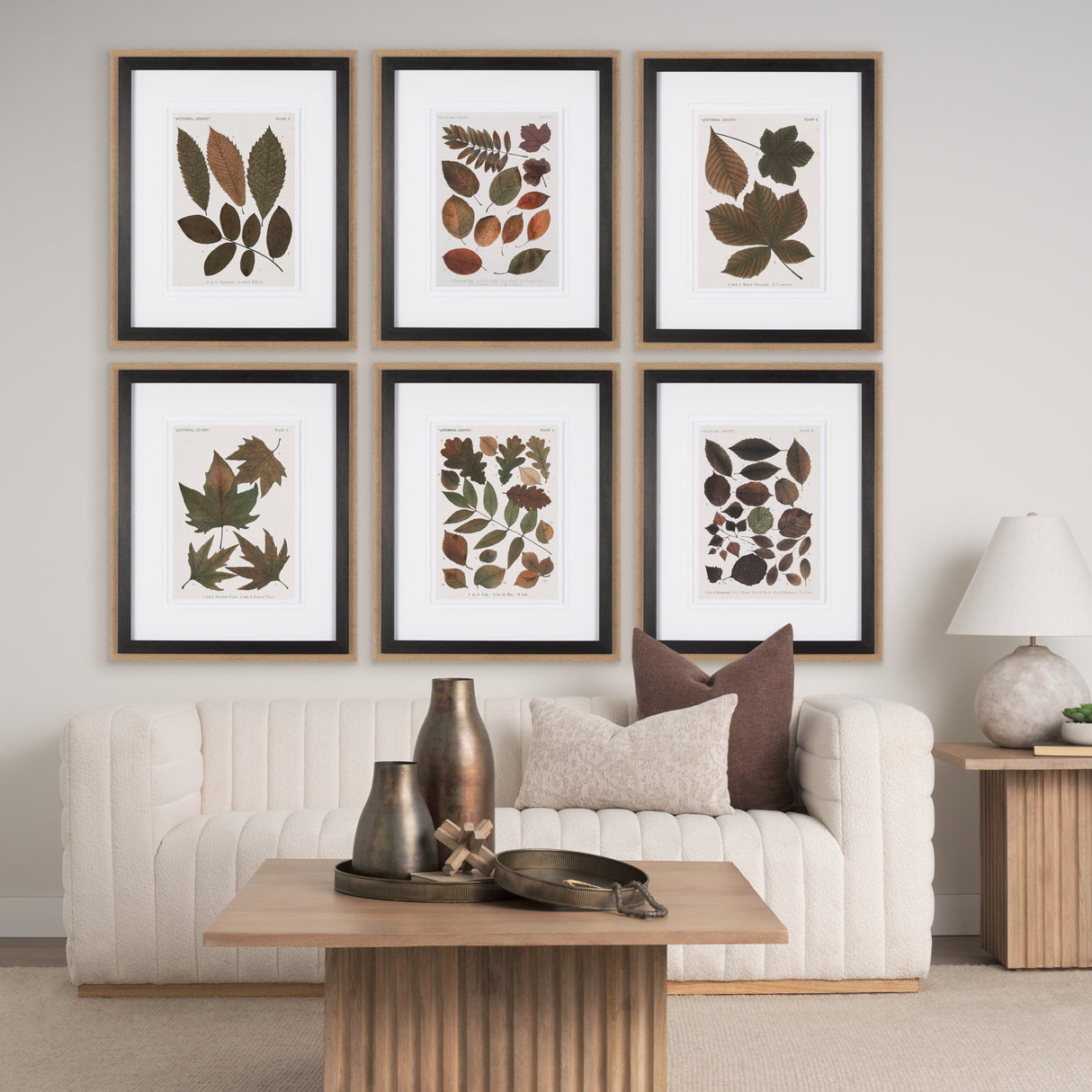 Autumnal Leaves I by Vision Studio a Framed Art Print Matted under Glass from Mercana - Luna Furniture