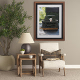 Get Out of Dodge Hunter Green by Mercana a Hand Embellished Framed Photo Art Print Matted under Glas from Mercana - Luna Furniture