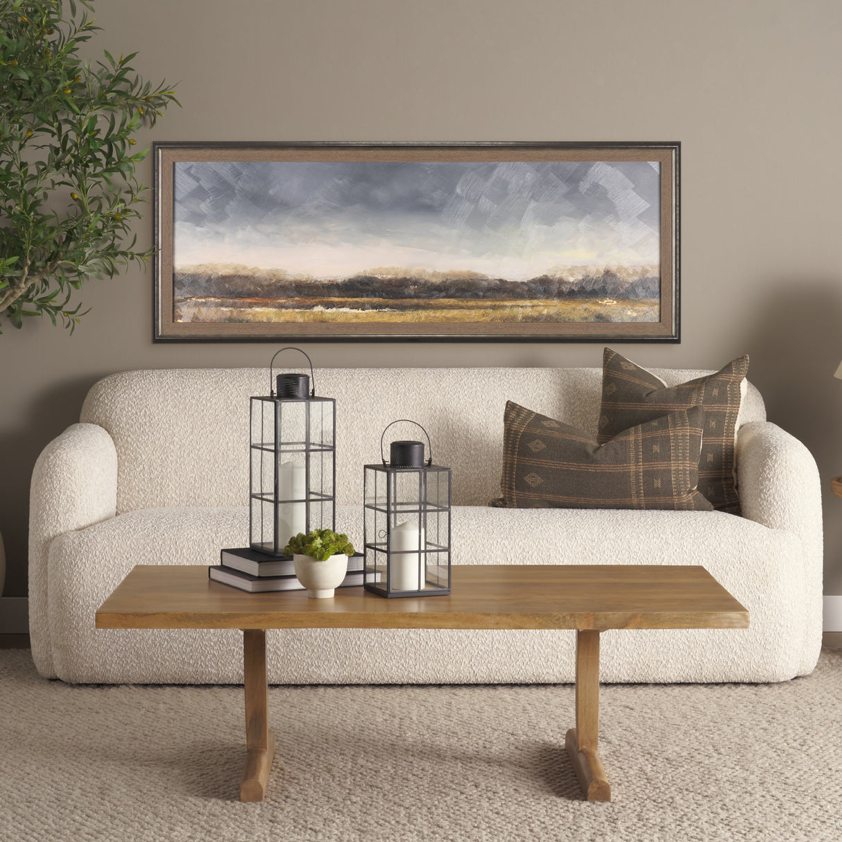 Rainy Landscape by Mercana Studio a Hand Embelished Textured Framed Art Print from Mercana - Luna Furniture