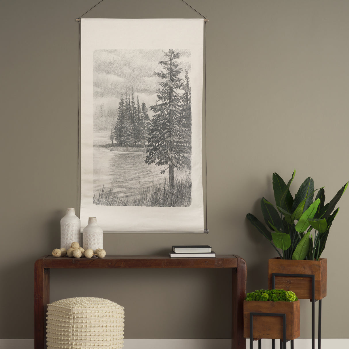 Northern Forest II by Mercana Studio a Hand Embelished Textured Framed Art Print from Mercana - Luna Furniture