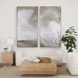 Sandy Waves III by Mercana Studio a Hand Embellished Textured Framed Canvas from Mercana - Luna Furniture