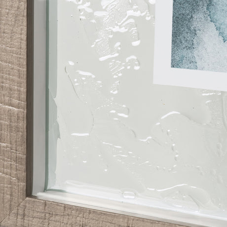 Swim II by Mercana Studio a Hand Embellished Textured Framed Art Print Matted under Glass from Mercana - Luna Furniture