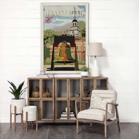 Pennsylvania Go USA (XL) by Mercana Studio a Hand Embellished Decograph Framed Art Print under Glass from Mercana - Luna Furniture