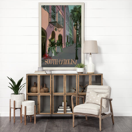 South Carolina Go USA (XL) by Mercana Studio Hand Embellished Decograph Framed Art Print under Glass from Mercana - Luna Furniture