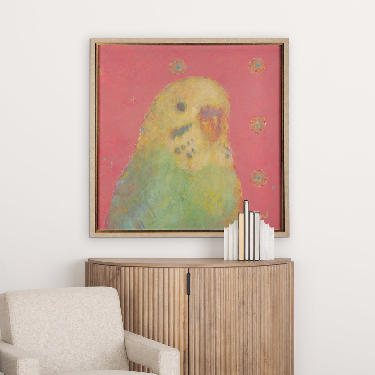 Pop Birds - Sore by Mercana Studio a Hand Embellished Textured Framed Art Print Matted under Glass from Mercana - Luna Furniture