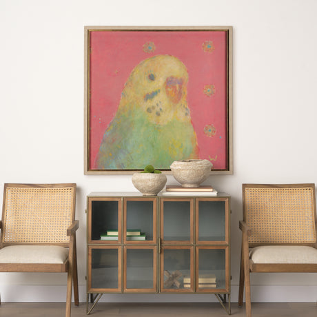 Pop Birds - Sore by Mercana Studio a Hand Embellished Textured Framed Art Print Matted under Glass from Mercana - Luna Furniture