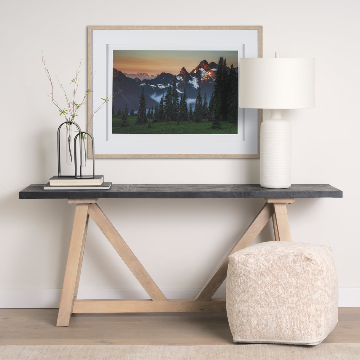 Sunrise Morning by Gary Blatter a Hand Embellished Textured Framed Photo Art Print Matted under Glas from Mercana - Luna Furniture