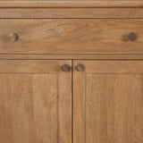 Baron Light Brown Solid Wood w/ Antiqued Brass Knobs 3-Drawer 6-Door Sideboard from Mercana - Luna Furniture