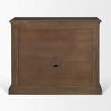 Baron Dark Brown Solid Wood w/ Antique Knobs 2-Door Accent Cabinet from Mercana - Luna Furniture