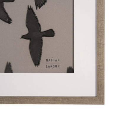Flock I by Nathan Larson a Hand Embellished Framed Photo Print under Glass from Mercana - Luna Furniture