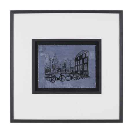 City of Canals I by Mercana Studio Hand Embelished Textured Framed Artwork Matted under Glass from Mercana - Luna Furniture