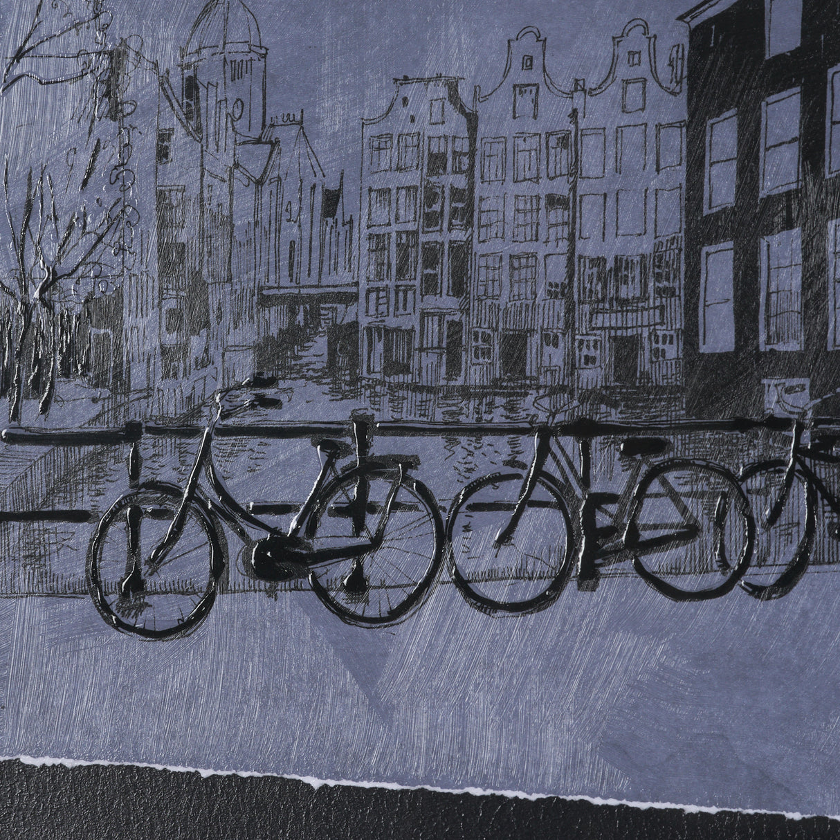 City of Canals I by Mercana Studio Hand Embelished Textured Framed Artwork Matted under Glass from Mercana - Luna Furniture
