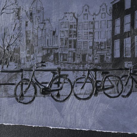City of Canals I by Mercana Studio Hand Embelished Textured Framed Artwork Matted under Glass from Mercana - Luna Furniture