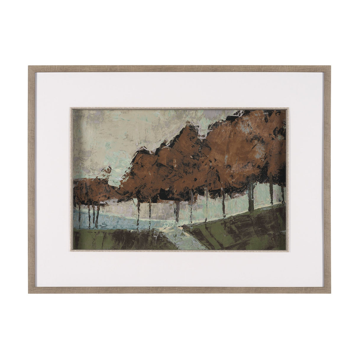 Gilded Grove by Mercana Studio Textured Framed Artwork Matted under Glass from Mercana - Luna Furniture
