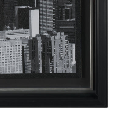 Midtown Manhattan Skyline (Set of 3) by Richard Silver Textured Framed Art Print Matted under Glass from Mercana - Luna Furniture