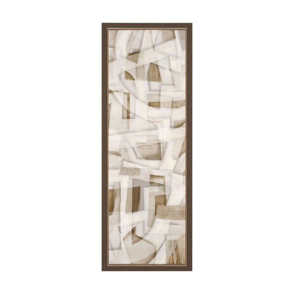 Neutral Forms I by Hannah Dawson Hand-Embellished Textured Framed Canvas Artwork