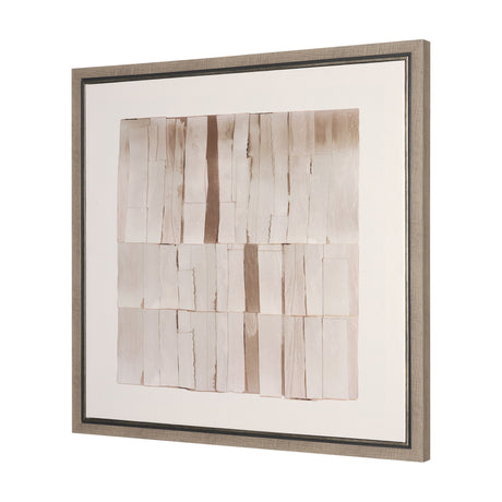 Glazed Echoes White II by Cartissi Hand-Embellished Textured Framed Canvas Artwork from Mercana - Luna Furniture