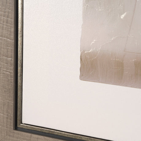 Glazed Echoes White III by Cartissi Hand-Embellished Textured Framed Canvas Artwork from Mercana - Luna Furniture