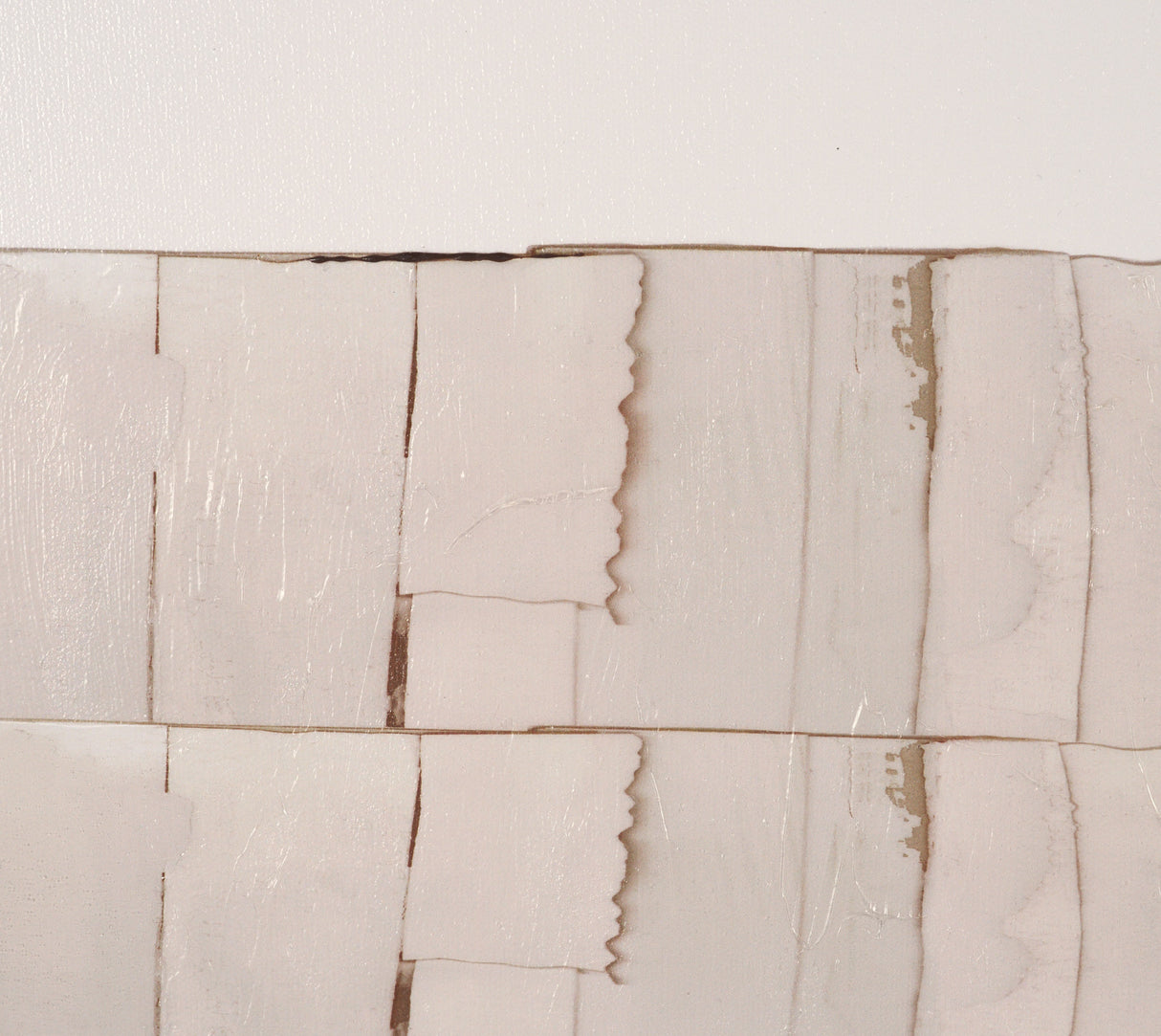 Glazed Echoes White III by Cartissi Hand-Embellished Textured Framed Canvas Artwork from Mercana - Luna Furniture